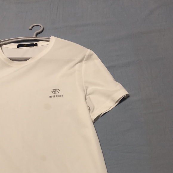 Men's white short-sleeved T-shirt - Picture 5 of 16